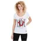 Love Rounded V Neck Womens Tee | White | Size Small | True Religion