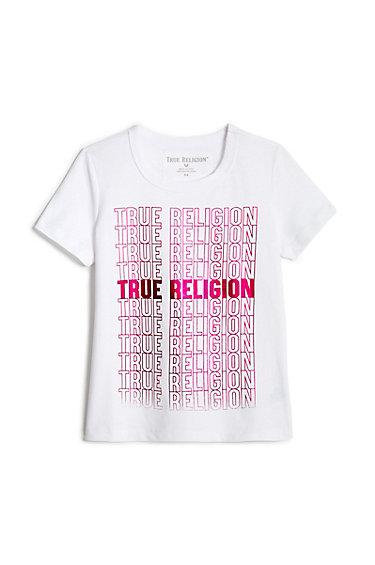 Kids Repeat Tee | White | Size Small | True Religion