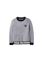 Tr Pullover Toddler/little Kids Sweater | Heather Grey  | Size 7 | True Religion