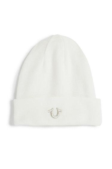 Cotton Knit Watchcap | White/silver | True Religion