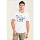 Thumbs Up Buddha Mens Crew Neck Tee | White | Size Medium | True Religion