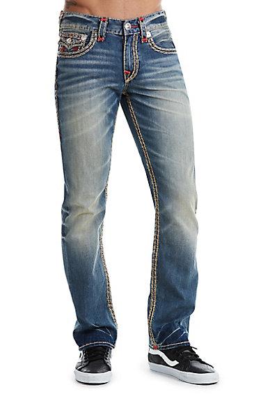 Men's Straight Fit Super T Jean | Dirty Path | Size 36 | True Religion