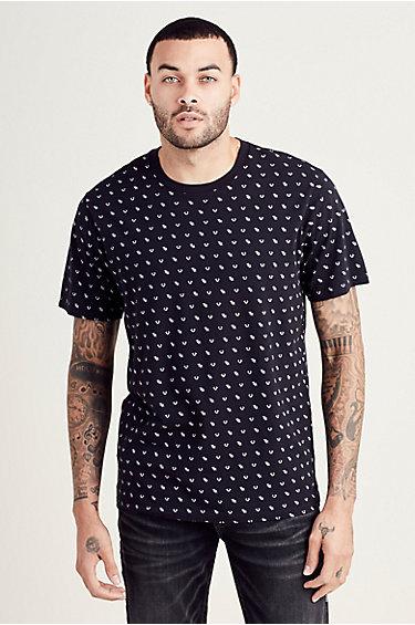 Monogram Mens Tee | Black | Size Xx Large | True Religion