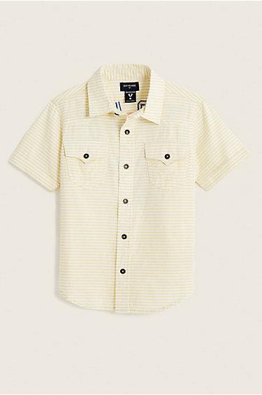 02 Tr Toddler/little Kids Woven Shirt | White | Size 2t | True Religion