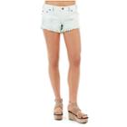 Keira Mid Rise Womens Short | Baby Blue | Size 24 | True Religion