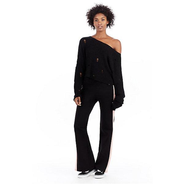 Mix Media Womens Track Pant | Black | Size X Large | True Religion