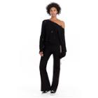 Mix Media Womens Track Pant | Black | Size X Large | True Religion
