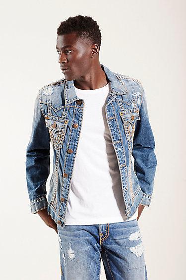 True Religion Jimmy Super T Mens Jacket - Worn Flagstone