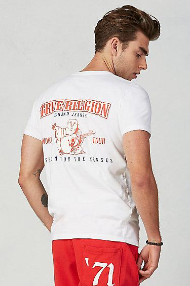 True Religion Double Puff Mens Tee - White