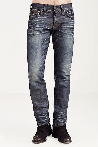 True Religion Geno Slim Mens Jean - Worn Ranch