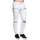 Mens Rocco Skinny Drift Moto Jean | White | Size 28 | True Religion