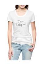 True Religion True Religion Crew Neck Womens Tee - White