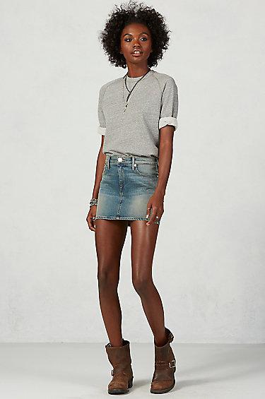 True Religion Alexia Mini Skirt - Eastern Canal