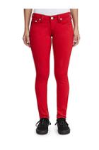 Womens Sateen Skinny Pant | Ruby Red | Size 23 | True Religion