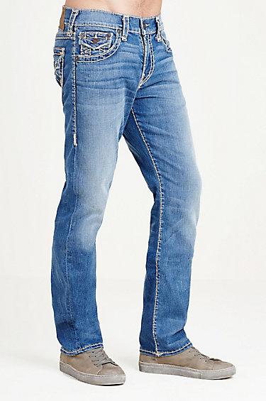True Religion Ricky Straight Super T Mens Jean - Flagstone