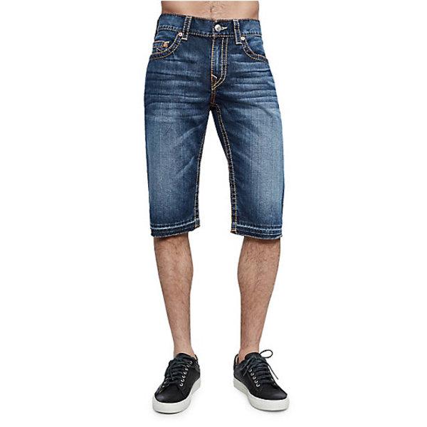 Men's Straight Fit Big T Fray Short | True Grove | Size 33 | True Religion