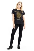 Womens Dizzy 02 Tour Tee | Black | Size X Small | True Religion