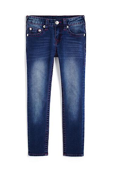 Kids Sn Skinny Jean | Star Bright | Size 4 | True Religion