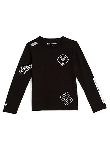 Graphic Kids Tee | Black | Size Small | True Religion