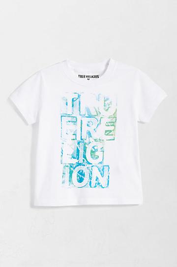 True Religion Distressed True Toddler Tee - White
