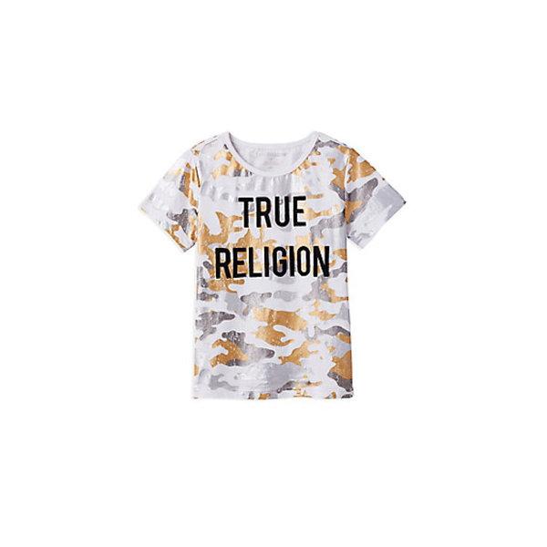 Metallic Camo Toddler/little Kids Tee | White | Size 2t | True Religion