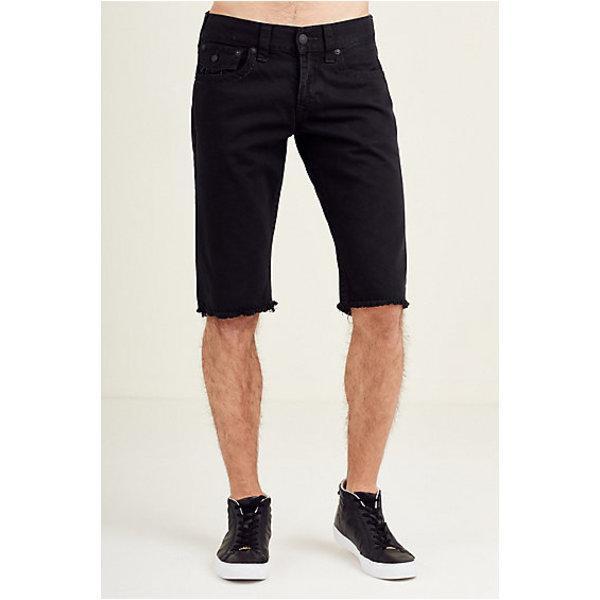 Men's Straight Flap Cut Off Short | Black | Size 32 | True Religion