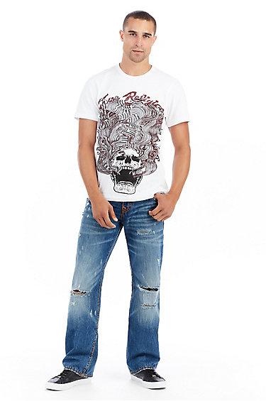 Mens Super T Billy Bootcut Jean | Worn Ever Fade | Size 32 | True Religion