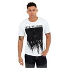 Painted Buddha Crew Neck Mens Tee | White | Size Medium | True Religion