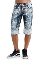 Men's Straight Fit Big T Cutoff Short | Electric Storm | Size 32 | True Religion