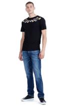 Mens Washed Floral Tee | Black | Size X Small | True Religion