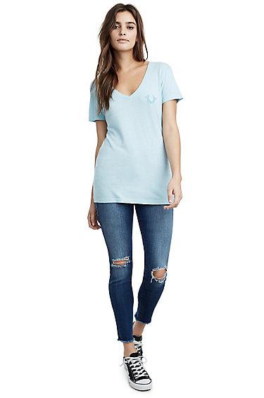 Gel Crafted W Pride Womens Tee | Monsoon | Size X Small | True Religion