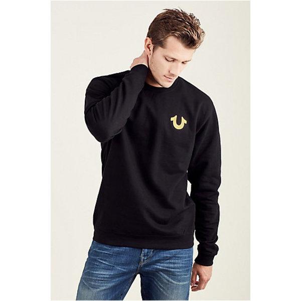 Mens Gold Buddha Sweatshirt | Black | Size 3x Large | True Religion