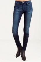 Halle Mid Rise Womens Super Skinny | Black Pearl | Size 23 | True Religion