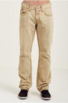 Straight Twill Big T Mens Pant | Straw | Size 27 | True Religion