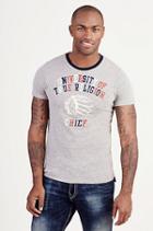 Chief Crew Mens Tee | Heather Grey | Size X Large | True Religion