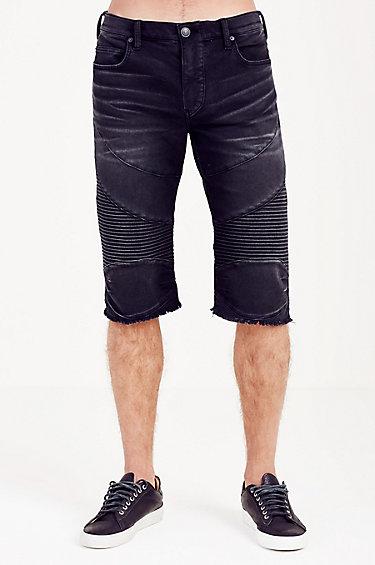 True Religion Geno Moto Mens Short - Jet Black