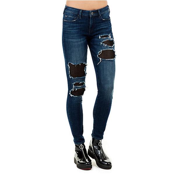 Halle Mid Rise Super Skinny Womens Jean | Cobalt Crush | Size 24 | True Religion