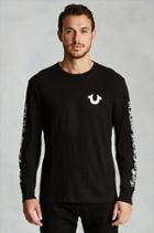 True Religion Long Sleeve Gothic Mens Tee - Jet Black