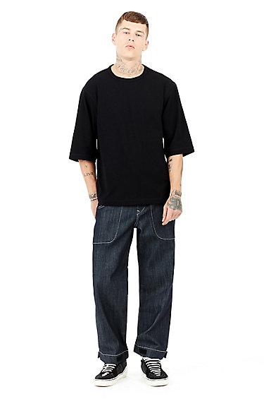 Mens Urban Patch Pocket Baggy Jean | Raw | Size 28 | True Religion