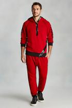 True Religion Exposed Zip Mens Sweatpant - Red