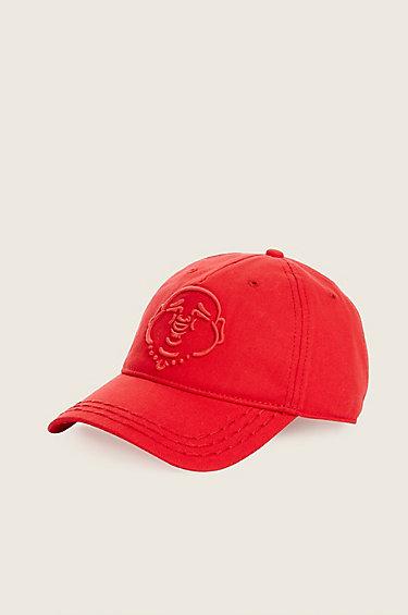 True Religion 3d Buddha Baseball Cap - True Red