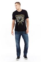 Twin Bolt Graphic Mens Tee | Black | Size X Small | True Religion