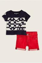 Indigo Tee/short Baby Gift Set | Size 6m | True Religion