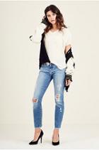 Womens Sheer Georgette Top | Scuffed Beige | Size Small | True Religion