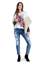 Liv Ripped Boyfriend Womens Jean | Cobalt Blue  | Size 25 | True Religion