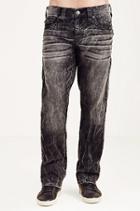 Straight Acid Wash Corduroy Mens Pant | Black | Size 28 | True Religion