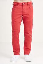 Rocco Biker Skinny Mens Jean | Ruby Red | Size 30 | True Religion