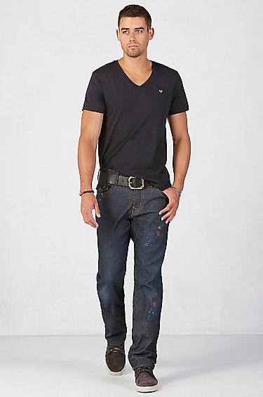 True Religion Geno Slim Pinstripe Mens Jean - Doppler Effect