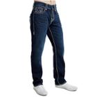 Ricky Super T Straight Mens Jean | Dark Indigo Field | Size 36 | True Religion