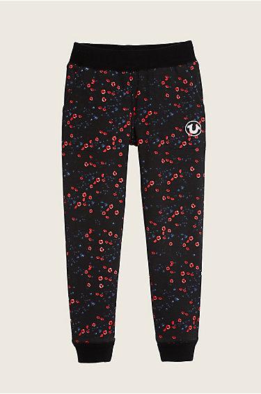 True Religion Midnight Floral Terry Toddler/little Kids Pant